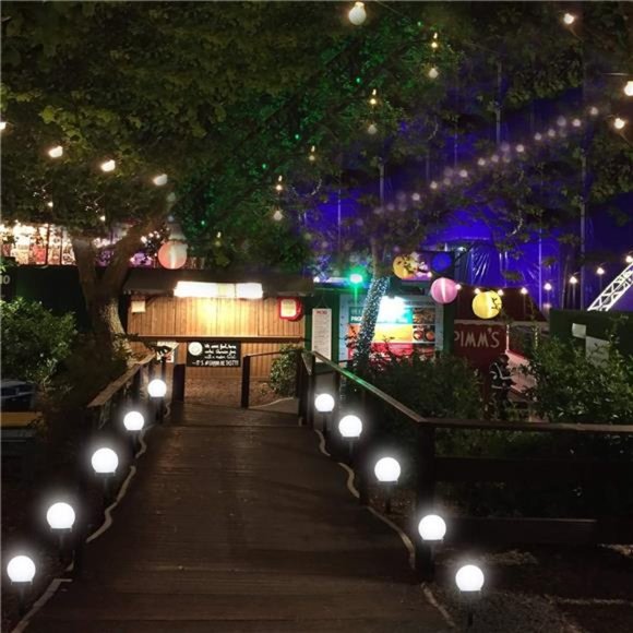 Solar Lights Outdoor,8 Pack Solar LED Globe Light Waterproof,Garden Lights Solar - Picture 3 of 7